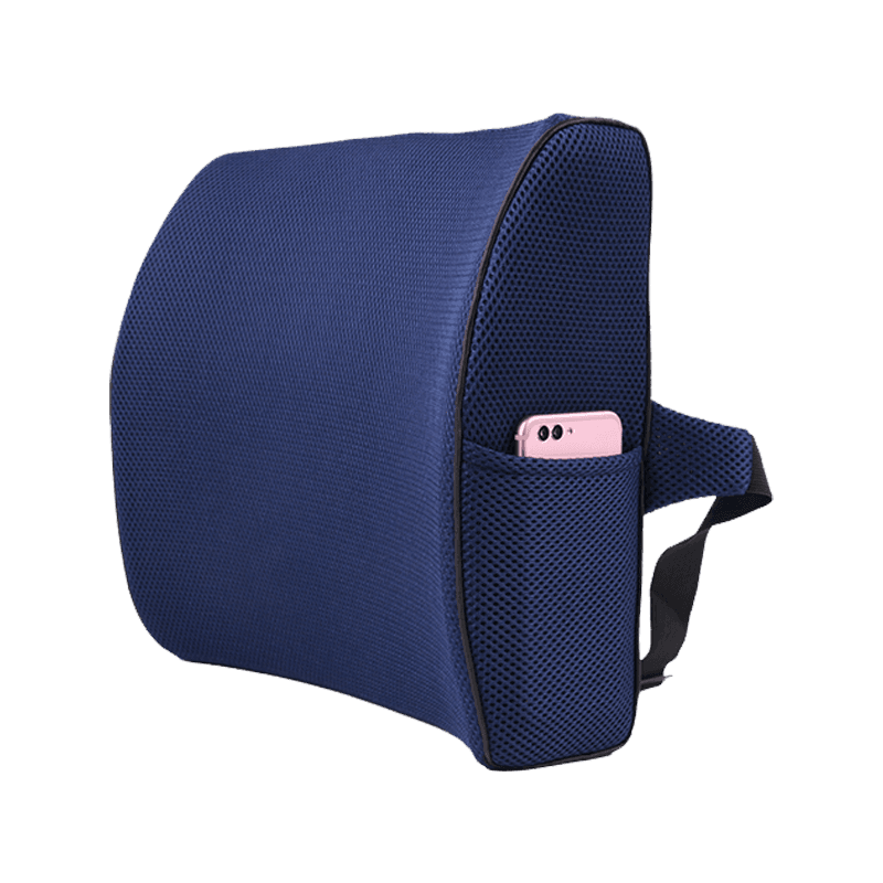 Luftgenomsläppligt nätskydd Svankstödskudde Bekväm Memory Foam Ryggkudde