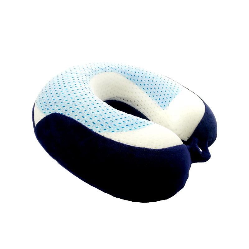 Stickad Cooling Gel U-formad Memory Foam-kudde