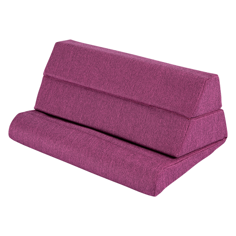 3 i 1 Memory Foam Vikbar Multifunktionskudde Ipad Tablet Stativ Kudde Med Cubby Förvaring